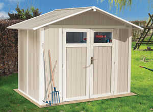 Abri jardin U 4 - 4.00 m² - 2.95 x 1.88 x 1.88 m - 26 mm