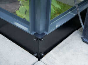 Embase pour serre verre Premium - 8,8m²