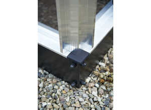 Embase pour serre verre Gardener - Aluminium - 18,8 m²