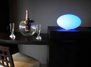 Galet lumineux - Ø 35cm + socle Galet lumineux - Ø 35cm + socle