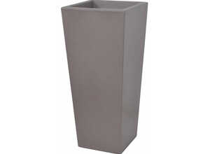 Pot à fleurs Carreo - 38.5 x 38.5.x h.85 cm - Taupe Pot à fleurs Carreo - 38.5 x 38.5.x h.85 cm - Taupe