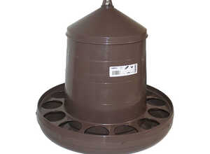 Mangeoire à trémie pour volailles en plastique 12 kg Mangeoire à trémie pour volailles en plastique 12 kg