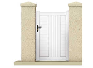 Portillon HYPERION - 1,05 m - PVC - Coloris blanc
