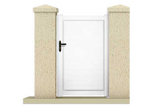 Portillon ATLAS - 1.05 m - PVC - Coloris blanc