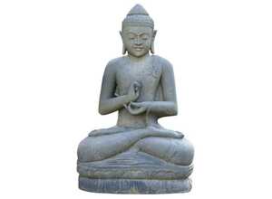 Statue Bouddha assis argumentation - hauteur 120 cm. - Pierre naturelle Statue Bouddha assis argumentation - hauteur 120 cm. - Pierre naturelle