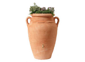 Kit amphore Antik murale - Robinet + collecteur - 260 Litres - Terracotta