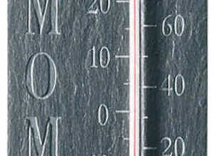 Thermomètre d'extérieur en Schiste 10,5x45x0,5cm Thermomètre d'extérieur en Schiste 10,5x45x0,5cm