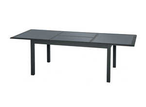 Table extensible rectangulaire Azua verre 6/10 places Anthracite - Hespéride Table extensible rectangulaire Azua verre 6/10 places Anthracite - Hespéride