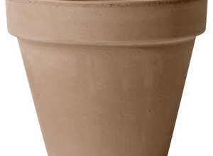 Vase brut en terre cuite 4.3L couleur moka Vase brut en terre cuite 4.3L couleur moka
