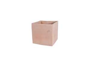 Pot carré contemporain en terre claire 40x40x40 cm Pot carré contemporain en terre claire 40x40x40 cm