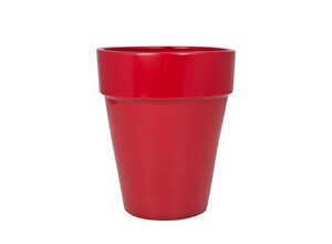 Pot en terre emaillée Ø17x h20 Rouge Pot en terre emaillée Ø17x h20 Rouge