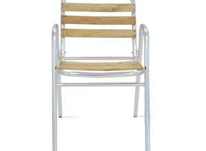 Fauteuil de jardin bois et aluminium