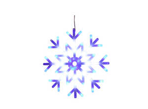 Flocon blanc effet chute d'eau 40 cm de diamètre