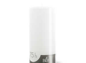 Bougie cylindrique 7x15 cm - Blanc