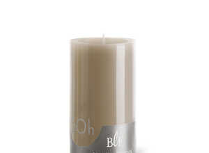 Bougie cylindrique 7x10 cm - Taupe