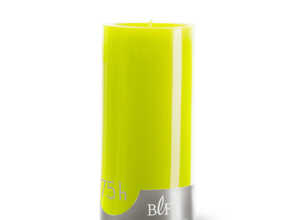 Bougie cylindrique 7x15 cm - Vert anis
