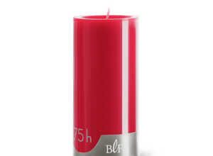 Bougie cylindrique 7x15 cm - Rouge