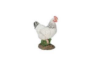 Poule naine blanche 27 cm