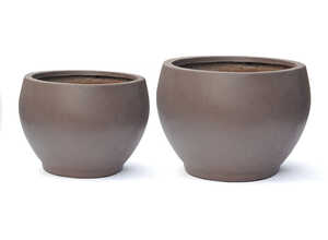 Pot boule GENEVE D.80xH.56 Taupe Pot boule GENEVE D.80xH.56 Taupe