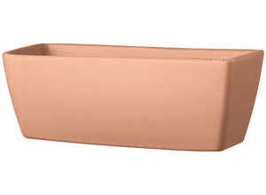Jardinière bord lisse, couleur claire L42x P17,6x H15,6 Jardinière bord lisse, couleur claire L42x P17,6x H15,6