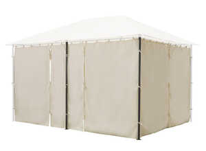 Jeu de 6 rideaux pour la tonnelle Santorini 3 x 4 m Ecru Jeu de 6 rideaux pour la tonnelle Santorini 3 x 4 m Ecru