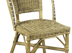 Chaise en manau et moelle de rotin Chaise en manau et moelle de rotin