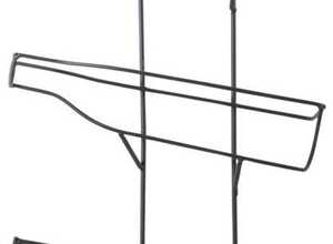Porte-bouteilles mural en métal noir 3 bouteilles 28 x 10 x 55 cm Porte-bouteilles mural en métal noir 3 bouteilles 28 x 10 x 55 cm