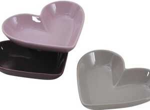 Ravier ramequin Coeur en céramique (Lot de 3)