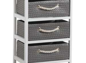Meuble 3 panier de rangement Corneille