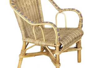 Fauteuil enfant en rotin Crapaud