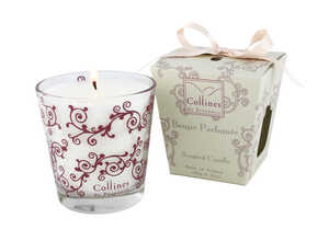 Bougie parfumée 180 g Fleur de Lin en boîte cadeau GM