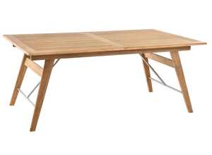 Table en teck rectangulaire à rallonges COSTA 180/240 x 110 x 74 cm Table en teck rectangulaire à rallonges COSTA 180/240 x 110 x 74 cm