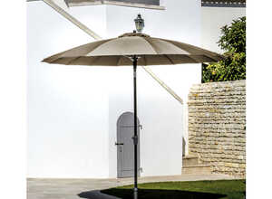 Parasol PAGODE à manivelle Ø3 m taupe Parasol PAGODE à manivelle Ø3 m taupe