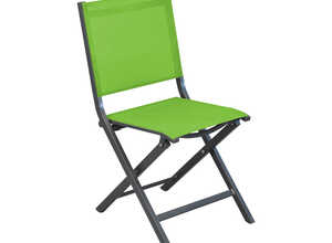 Chaise pliante MAX alu et textilène royal/mousse Chaise pliante MAX alu et textilène royal/mousse