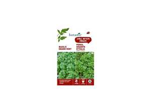 Basilic grand vert + persil gigante d'italia Duo aromatique Basilic grand vert + persil gigante d'italia Duo aromatique