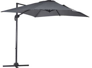 Parasol déporté à manivelle carré 2,5 m gris Parasol déporté à manivelle carré 2,5 m gris