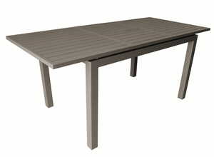 Table aluminium à rallonges TRIESTE café 130/180x80 Table aluminium à rallonges TRIESTE café 130/180x80