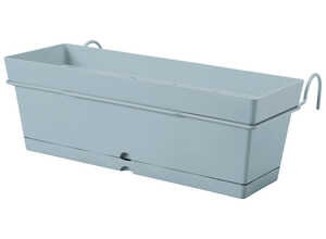 Jardinière Samba avec soucoupe et support Ciel L50x28xH17 cm Jardinière Samba avec soucoupe et support Ciel L50x28xH17 cm