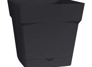 Pot carre Toscane Gris anthracite L24,8 x l24,8 x H24 Pot carre Toscane Gris anthracite L24,8 x l24,8 x H24