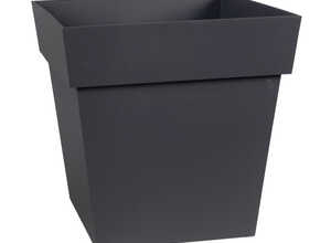 Pot carre Toscane Gris anthracite L32 x l32 x H32 Pot carre Toscane Gris anthracite L32 x l32 x H32