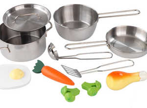 Ustensiles de cuisine + aliments pour enfant