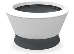Vasque IKONE blanc cérusé/Anthra D54,4 x H30,4 Vasque IKONE blanc cérusé/Anthra D54,4 x H30,4