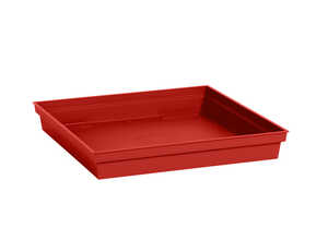 Soucoupe Toscane carree Rouge rubis L32,6x l32,6x H4 cm Soucoupe Toscane carree Rouge rubis L32,6x l32,6x H4 cm