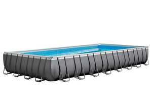 Piscine tubulaire Intex Ultra Silver rectangulaire 9,75 x 4,88 x 1,32 m