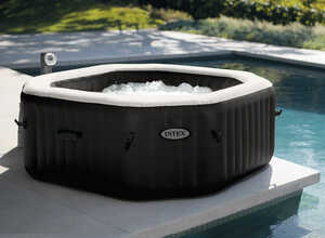 Spa gonflable PureSpa octogonal Bulles + Jets 6 places - Intex
