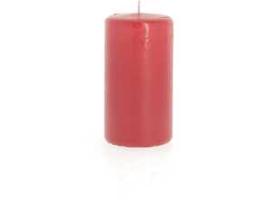 Bougie cylindrique rouge 6x11 cm
