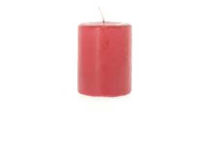 Bougie cylindrique rouge 6x8 cm