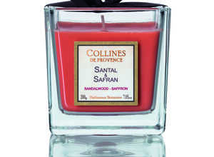 Bougie parfumée 200 g Santal Safran