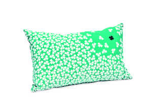 Coussin trèfle bleu 68 x 44 cm
