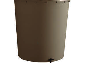 Récupérateur à eau rond couleur taupe - 350 L Récupérateur à eau rond couleur taupe - 350 L